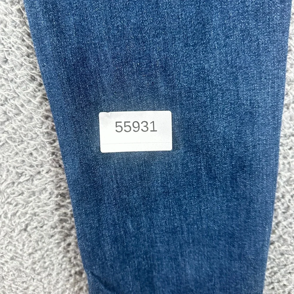 True Religion Rocco Jeans Mens 33x35 Blue Denim Skinny Leg Relaxed Biker Stretch